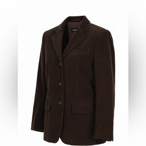 Women's Brown Corduroy Blazer